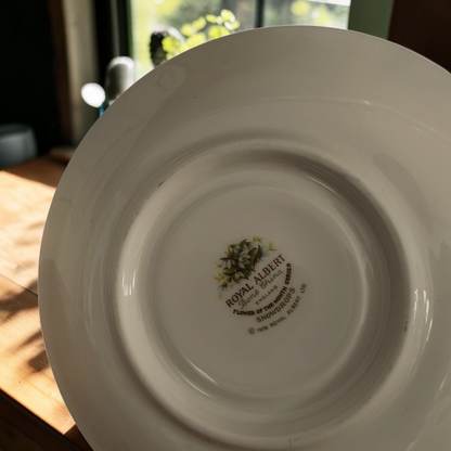 The January Snowdrop Cup in use — drinking tea alone, with full attention